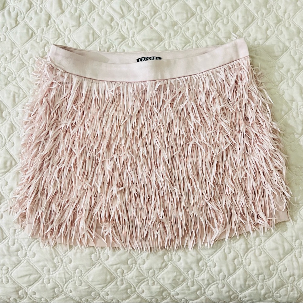 Express scrappy mini skirt.